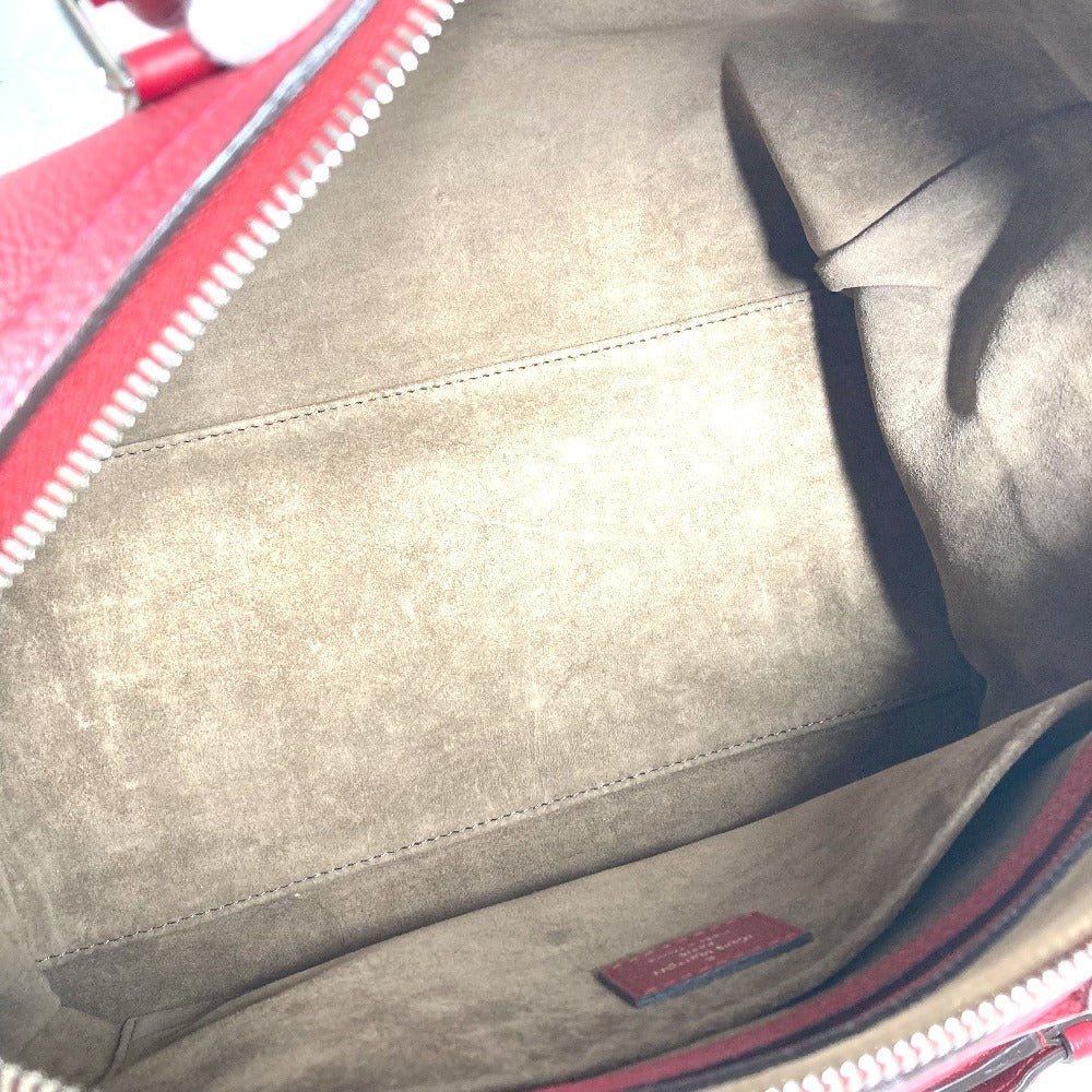 LOUIS VUITTON Handbag M94341  Voca Stains all leather Red Parnasea SC Bag PM Women Used Authentic