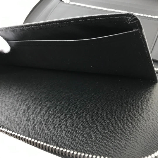 LOUIS VUITTON Long Wallet Purse M30652 Taiga Leather black Taiga Organizer Atoll