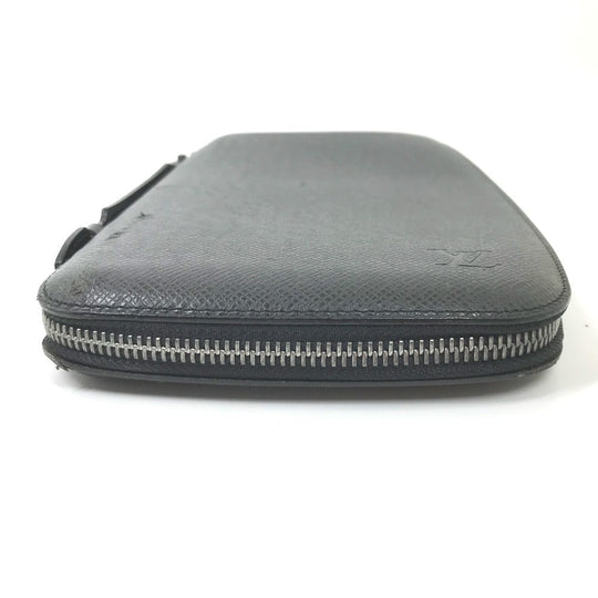 LOUIS VUITTON Long Wallet Purse M30652 Taiga Leather black Taiga Organizer Atoll