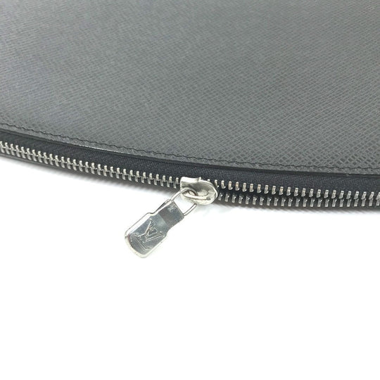 LOUIS VUITTON Long Wallet Purse M30652 Taiga Leather black Taiga Organizer Atoll