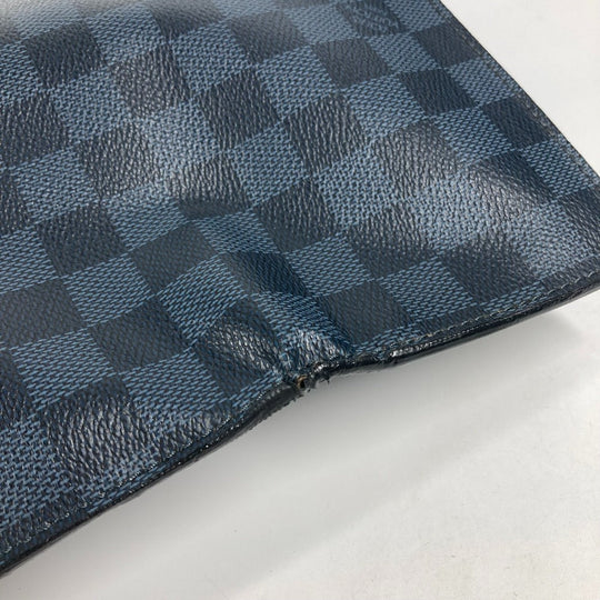 LOUIS VUITTON Clutch bag N51101  Damier Cobalt Canvas Navy Damier Cobalt Portfolio mens Used Authentic