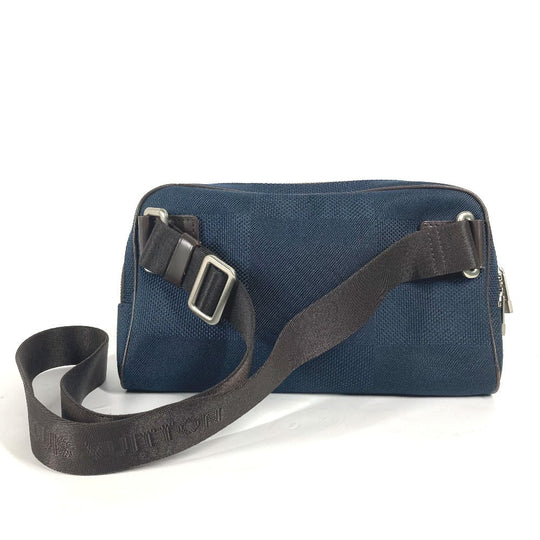 LOUIS VUITTON Sling bag N41128  Damier Jean Canvas Navy Damier Jean Acrobat mens Used Authentic