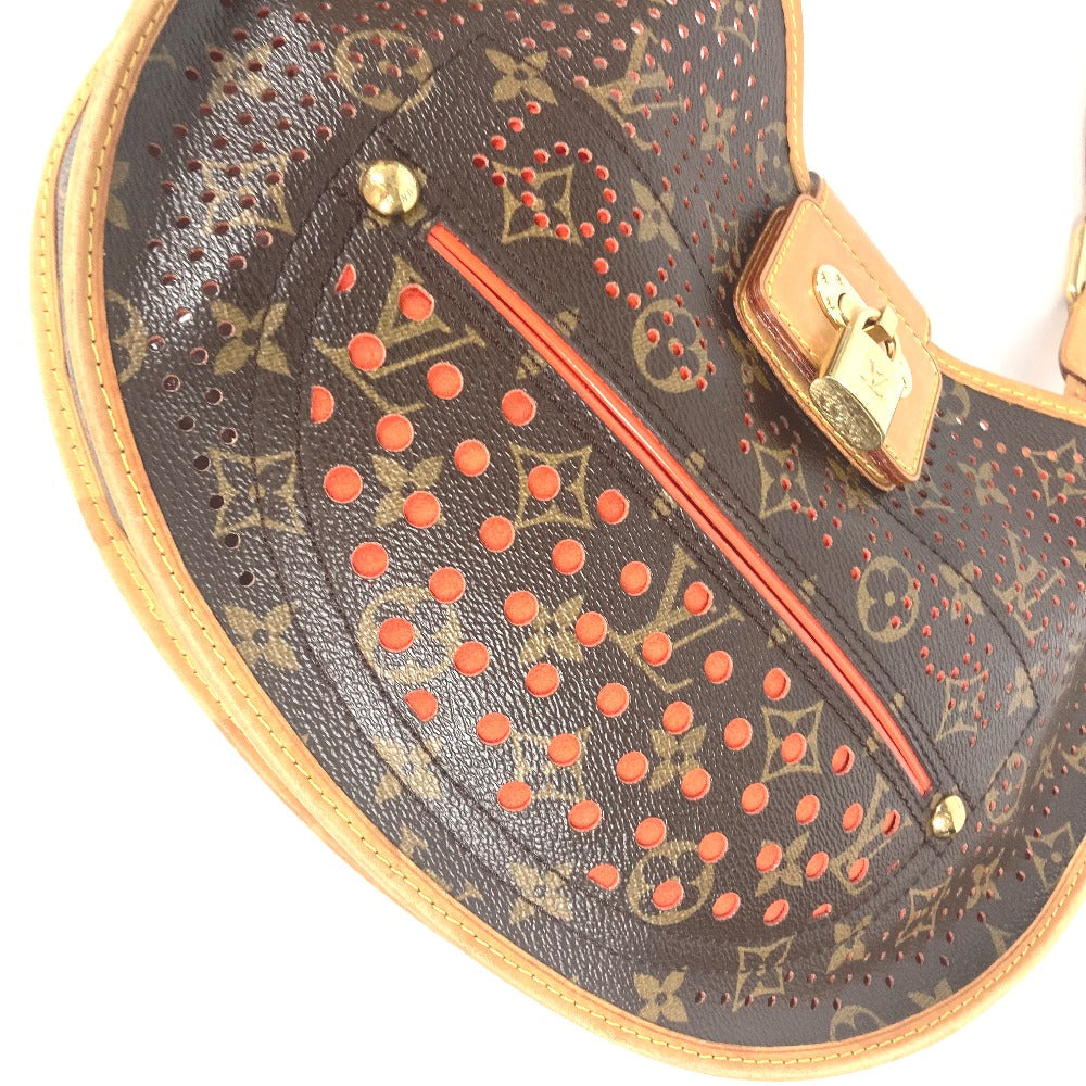 HERMES Tote Bag canvas Red Sac de Pansage Groom Women Used Authentic