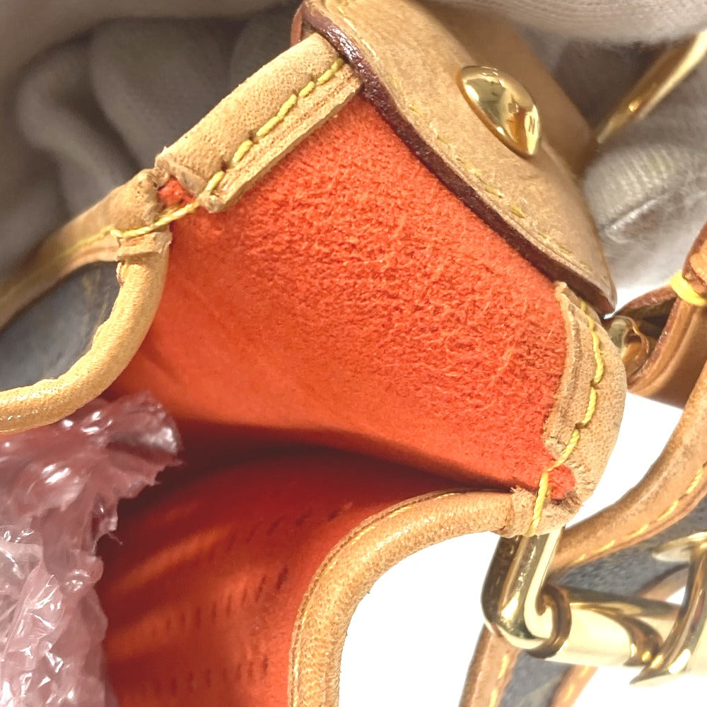 HERMES Tote Bag canvas Red Sac de Pansage Groom Women Used Authentic