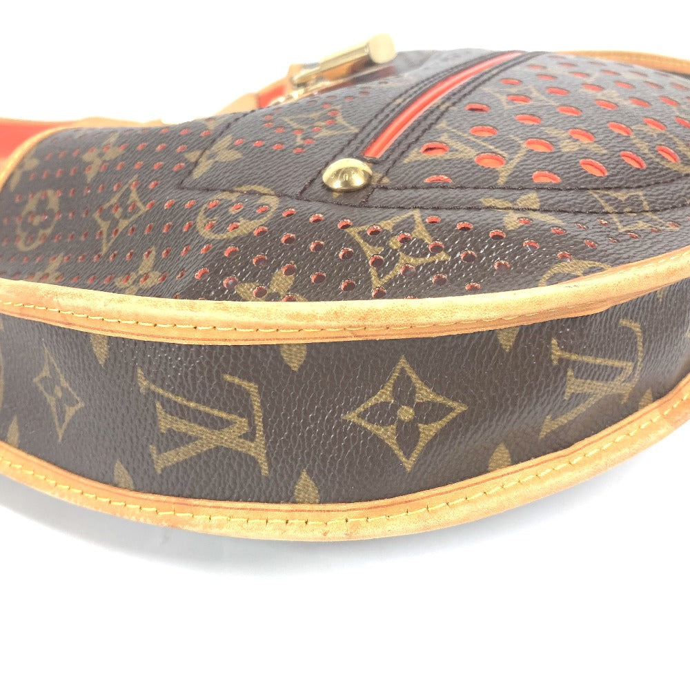 HERMES Tote Bag canvas Red Sac de Pansage Groom Women Used Authentic