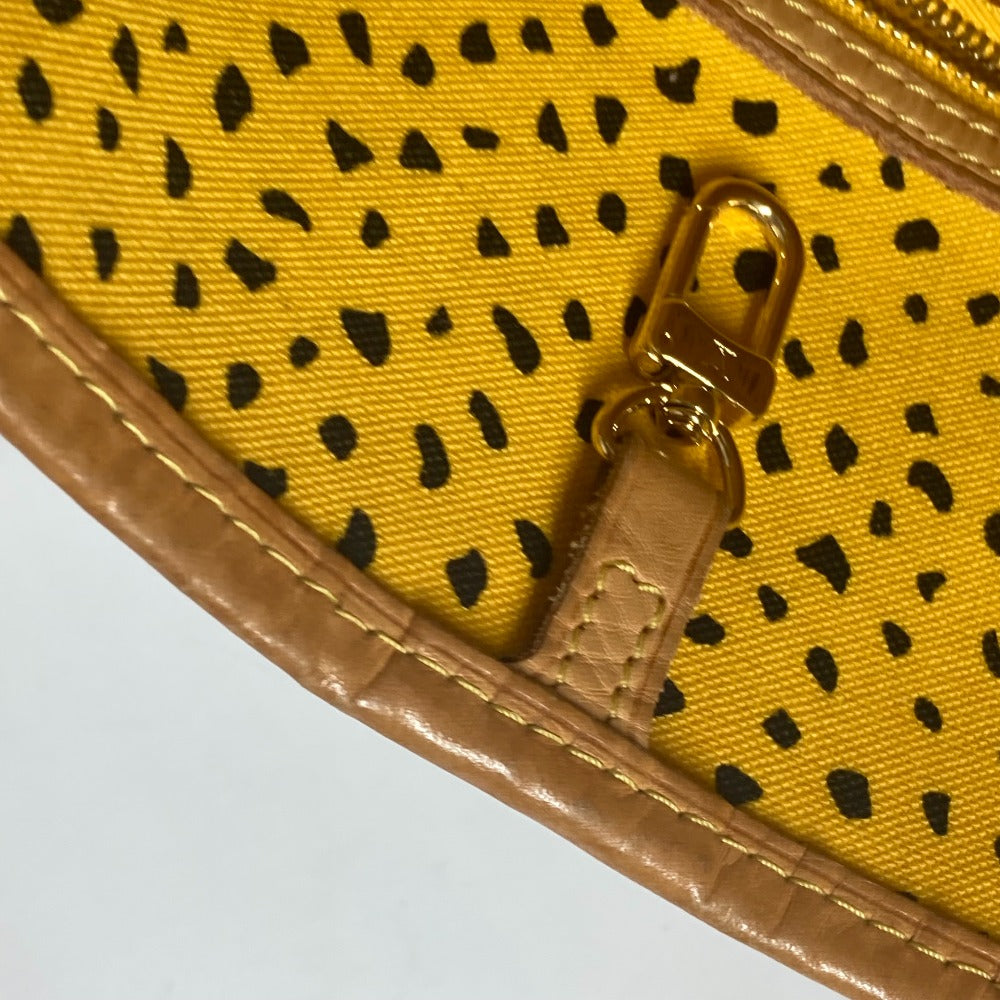 LOUIS VUITTON Tote Bag M40685 Monogram canvas yellow Yayoi Kusama collaboration monogram wave dot Neverfull MM