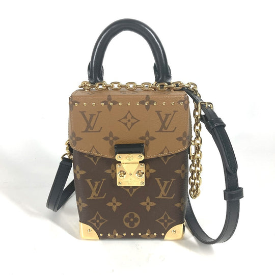 LOUIS VUITTON Shoulder Bag M82465 Monogram reverse canvas Brown Monogram reverse Camera box Women Used Authentic