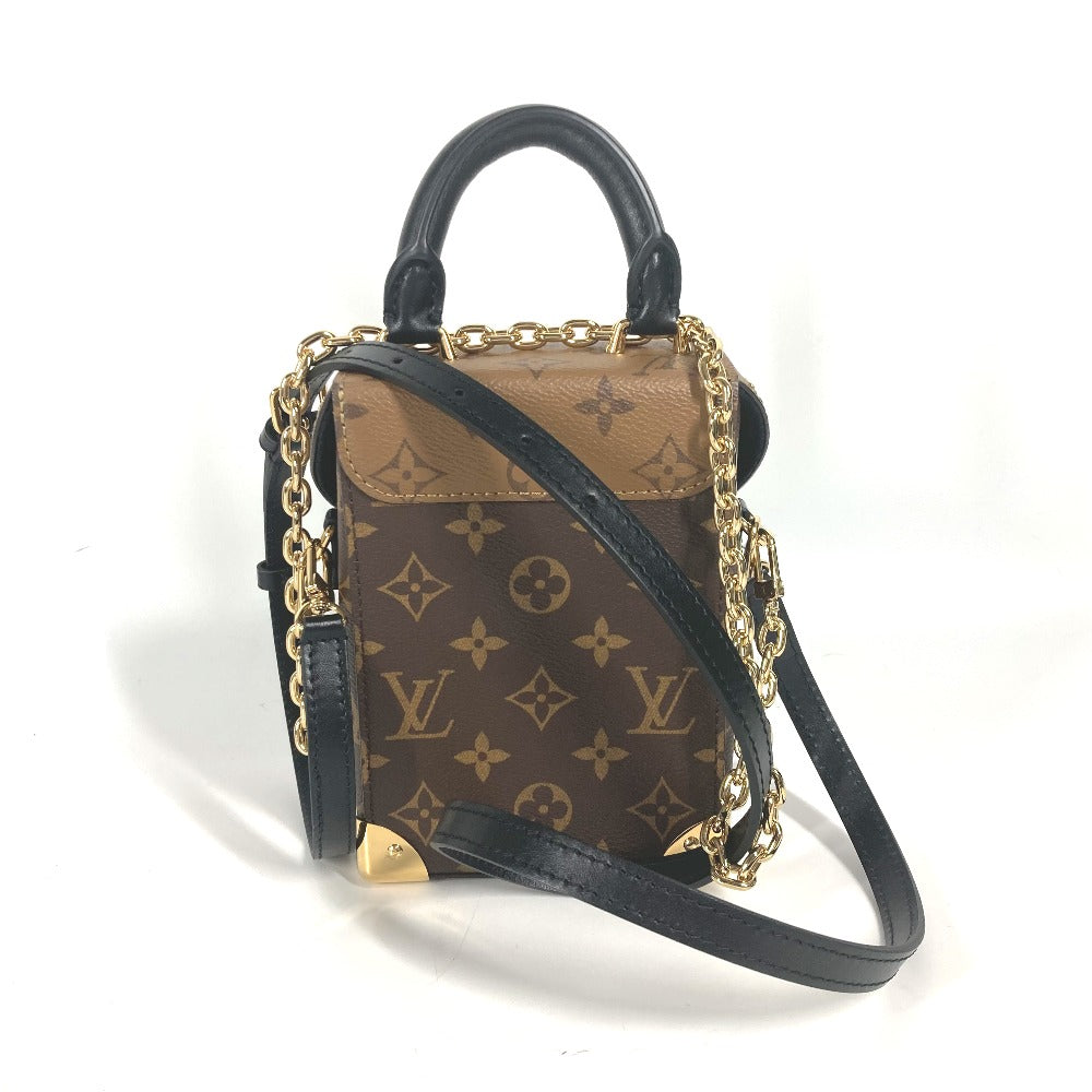 LOUIS VUITTON Shoulder Bag M82465 Monogram reverse canvas Brown Monogram reverse Camera box Women Used Authentic