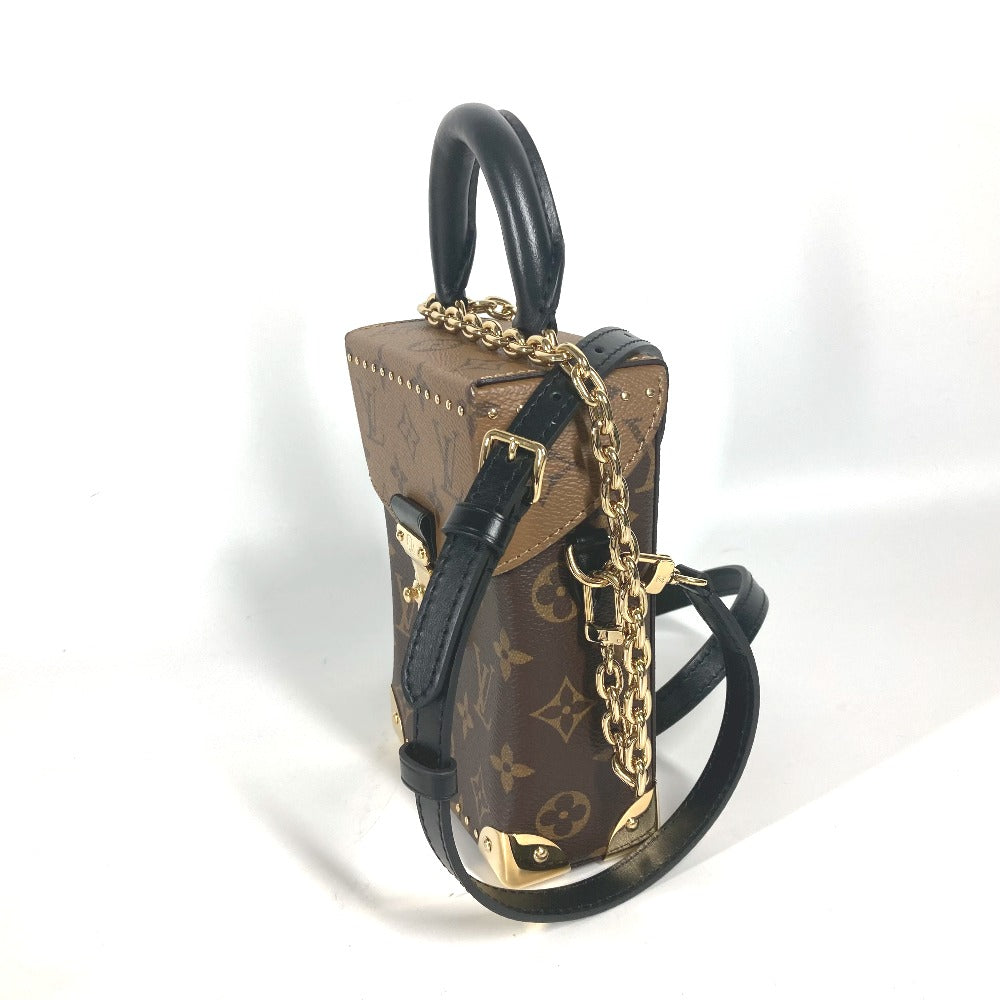 LOUIS VUITTON Shoulder Bag M82465 Monogram reverse canvas Brown Monogram reverse Camera box Women Used Authentic