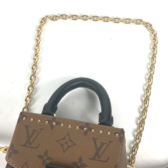 LOUIS VUITTON Shoulder Bag M82465 Monogram reverse canvas Brown Monogram reverse Camera box Women Used Authentic