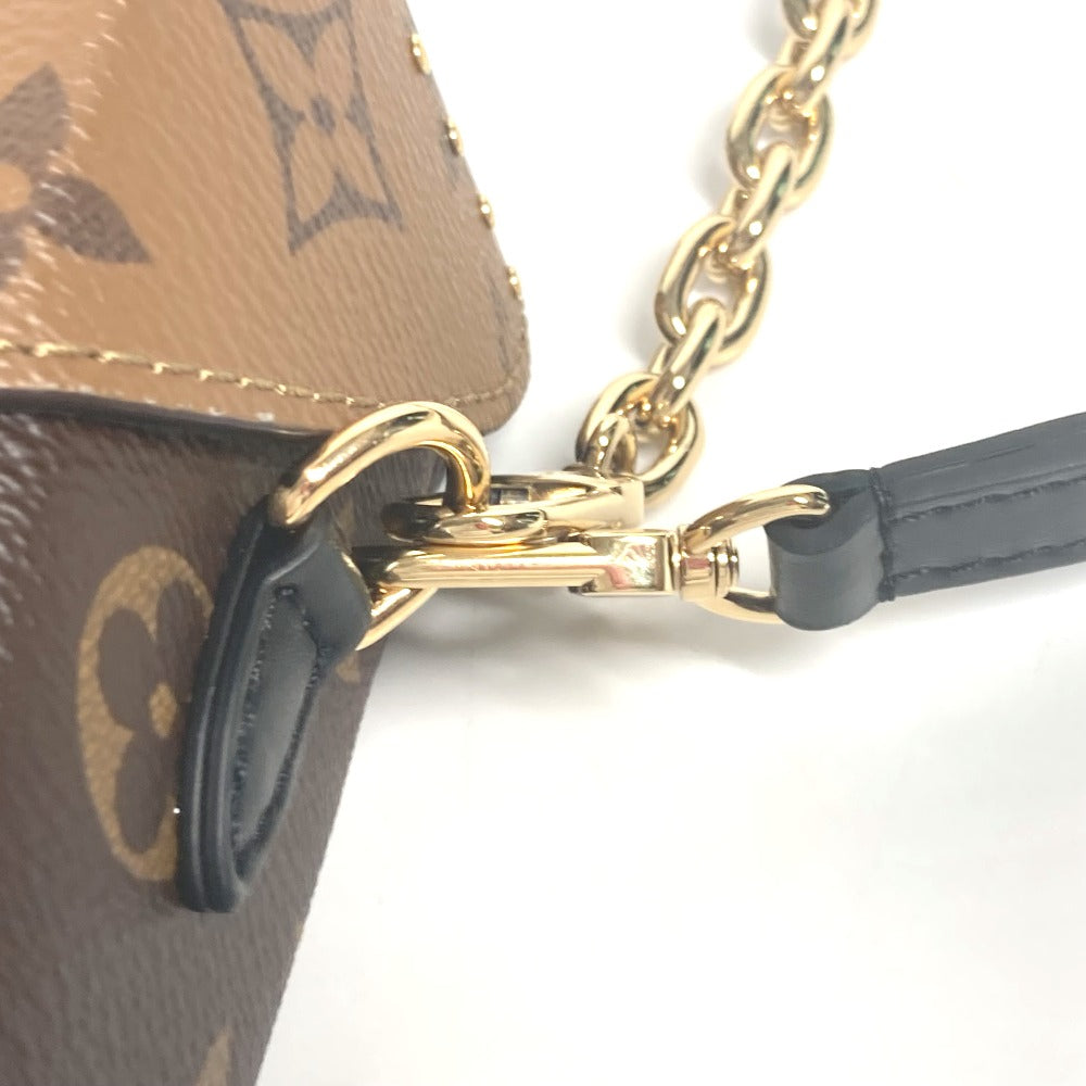 LOUIS VUITTON Shoulder Bag M82465 Monogram reverse canvas Brown Monogram reverse Camera box Women Used Authentic