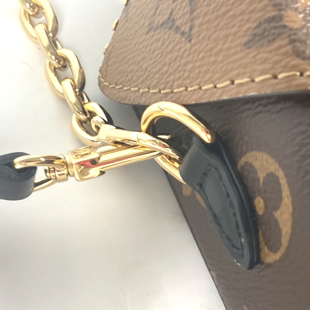 LOUIS VUITTON Shoulder Bag M82465 Monogram reverse canvas Brown Monogram reverse Camera box Women Used Authentic