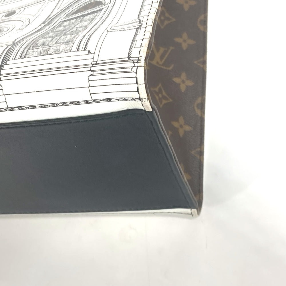 LOUIS VUITTON Shoulder Bag M59264 Calf leather white Nicolas Ghesquire Fornasetti On the Go MM Women Used Authentic