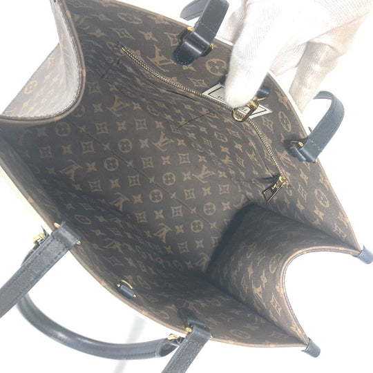 LOUIS VUITTON Shoulder Bag M59264 Calf leather white Nicolas Ghesquire Fornasetti On the Go MM Women Used Authentic