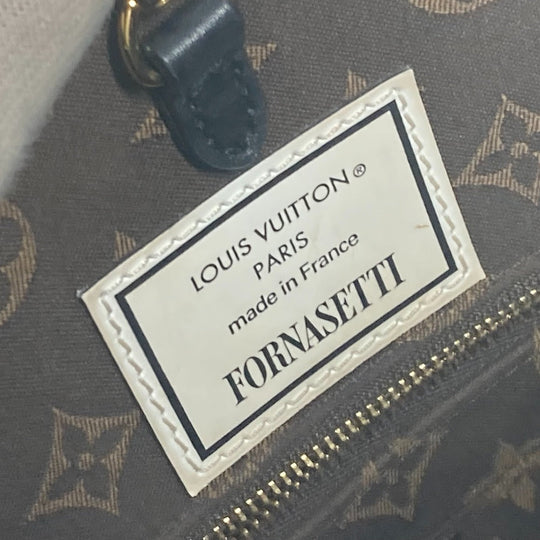 LOUIS VUITTON Shoulder Bag M59264 Calf leather white Nicolas Ghesquire Fornasetti On the Go MM Women Used Authentic