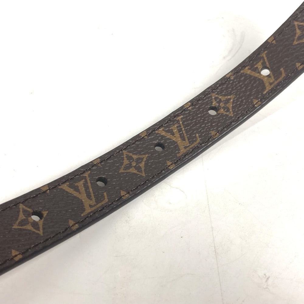 LOUIS VUITTON belt M8370Y Monogram canvas, leather Brown Monogram Belt: LV Duo 18MM reversible Women 70 Used Authentic