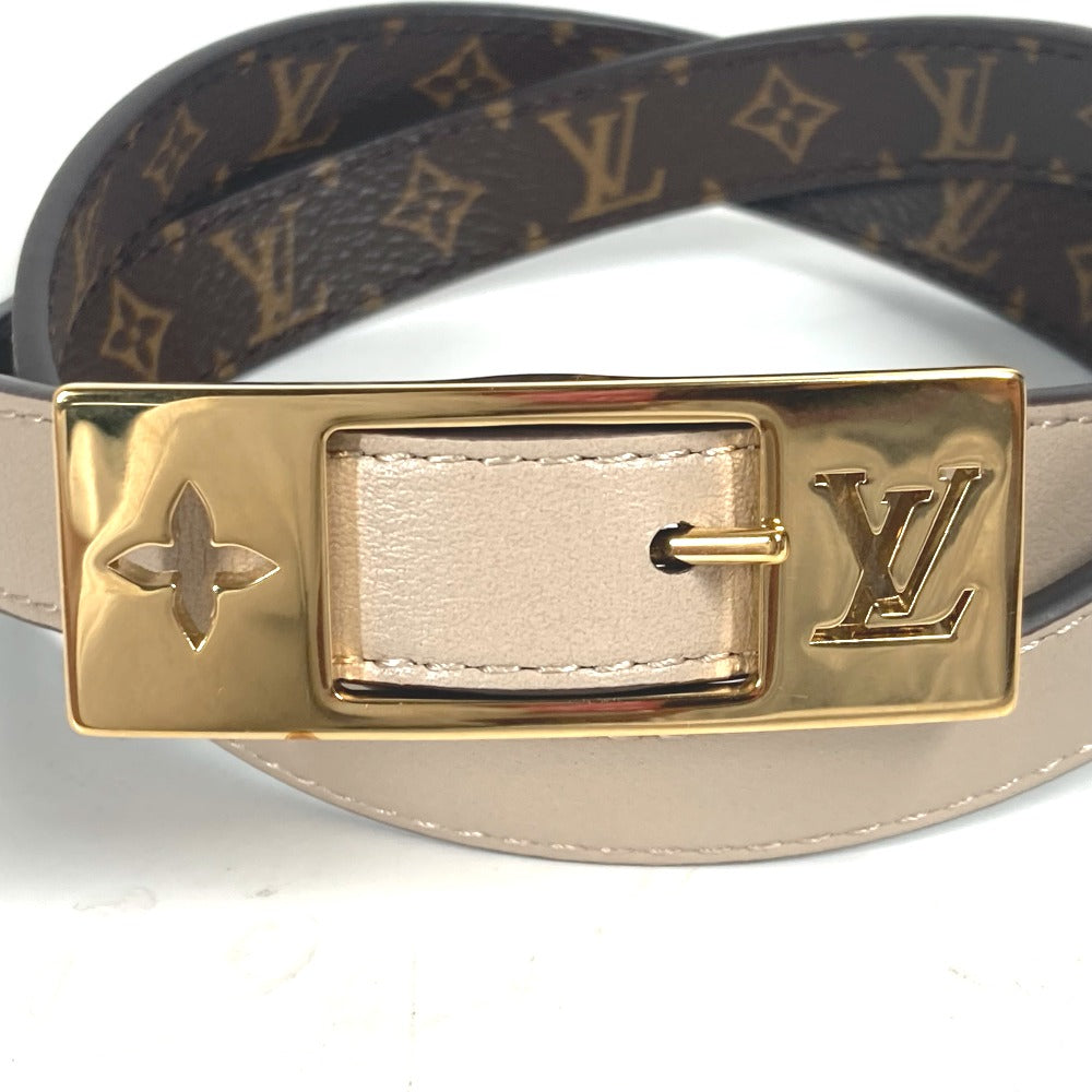 LOUIS VUITTON belt M8370Y Monogram canvas, leather Brown Monogram Belt: LV Duo 18MM reversible Women 70 Used Authentic