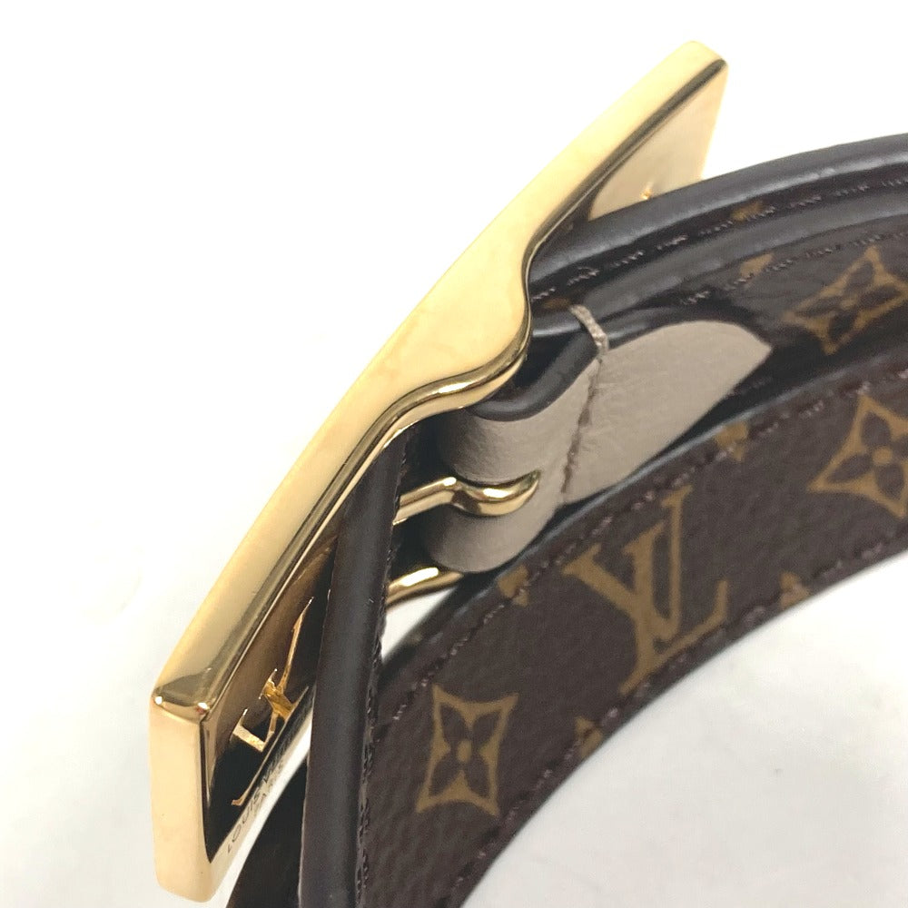 LOUIS VUITTON belt M8370Y Monogram canvas, leather Brown Monogram Belt: LV Duo 18MM reversible Women 70 Used Authentic