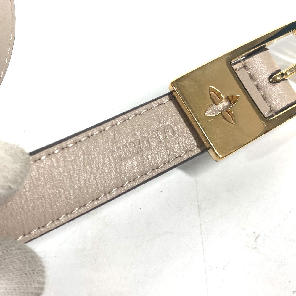 LOUIS VUITTON belt M8370Y Monogram canvas, leather Brown Monogram Belt: LV Duo 18MM reversible Women 70 Used Authentic