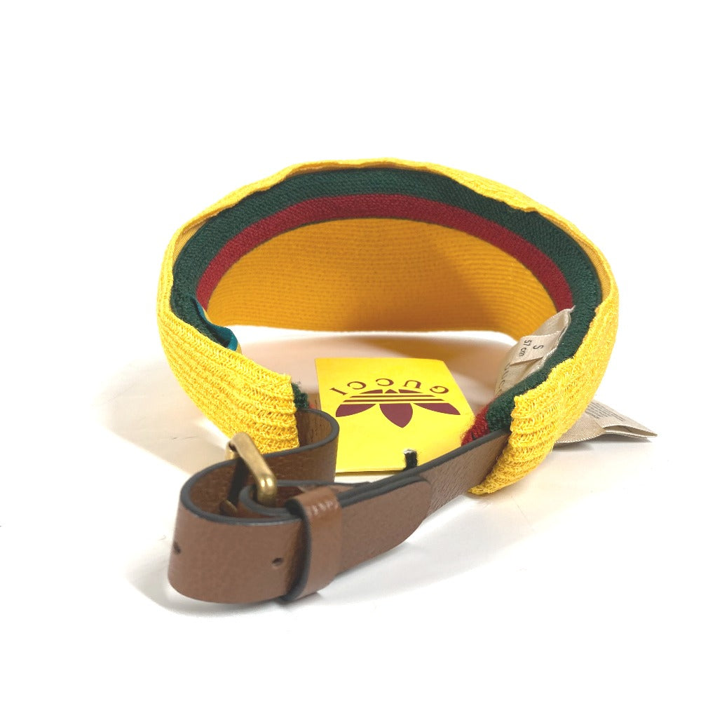 GUCCI Sun visor 696481 Raffia yellow Adidas adidas collaboration logo Sherry Line unisex(Unisex) S Used Authentic