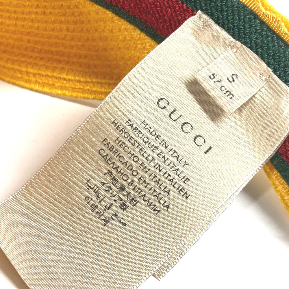 GUCCI Sun visor 696481 Raffia yellow Adidas adidas collaboration logo Sherry Line unisex(Unisex) S Used Authentic