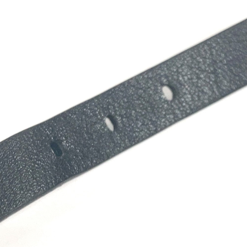 LOUIS VUITTON bracelet M6257E leather black Double bracelet brasle neogram mens Used Authentic