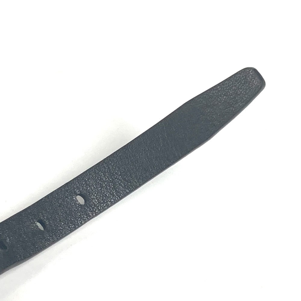 LOUIS VUITTON bracelet M6257E leather black Double bracelet brasle neogram mens Used Authentic