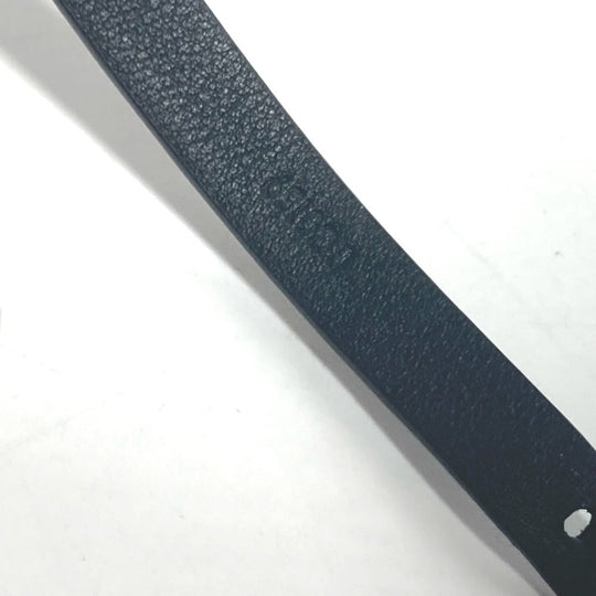 LOUIS VUITTON bracelet M6257E leather black Double bracelet brasle neogram mens Used Authentic