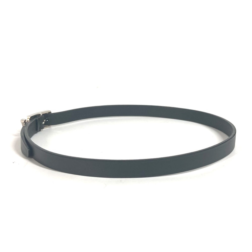LOUIS VUITTON bracelet M6257E leather black Double bracelet brasle neogram mens Used Authentic