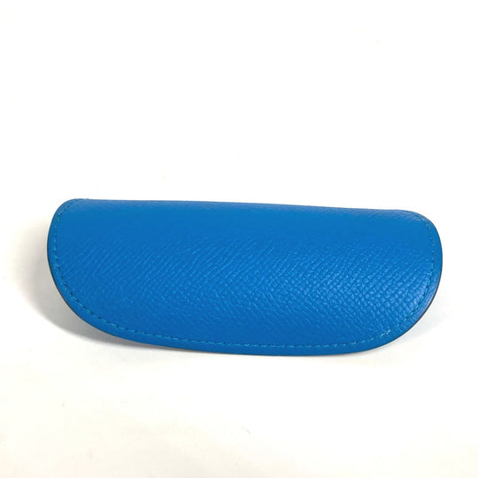HERMES Coin case Epsom blue SURF mens(Unisex) Used Authentic