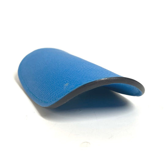 HERMES Coin case Epsom blue SURF mens(Unisex) Used Authentic