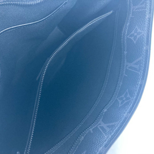 LOUIS VUITTON Handbag M45265 Monogram Eclipse Canvas black Monogram Eclipse Sac Plat Horizontal Zip mens Used Authentic