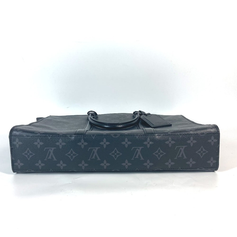 LOUIS VUITTON Handbag M45265 Monogram Eclipse Canvas black Monogram Eclipse Sac Plat Horizontal Zip mens Used Authentic
