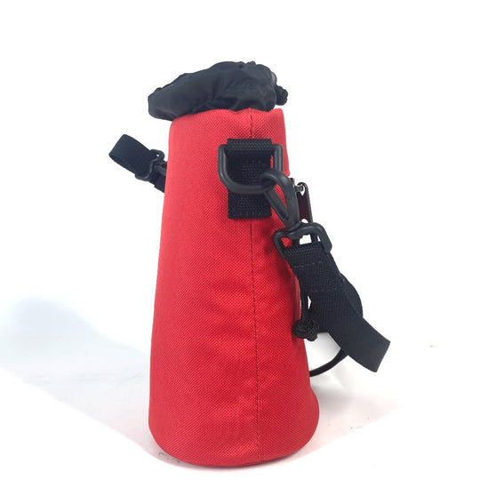 BALENCIAGA Shoulder Bag 618193 Nylon canvas Red WEEKEND logo Bottle holder Women(Unisex) Used Authentic