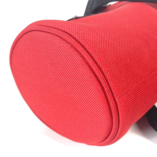 BALENCIAGA Shoulder Bag 618193 Nylon canvas Red WEEKEND logo Bottle holder Women(Unisex) Used Authentic