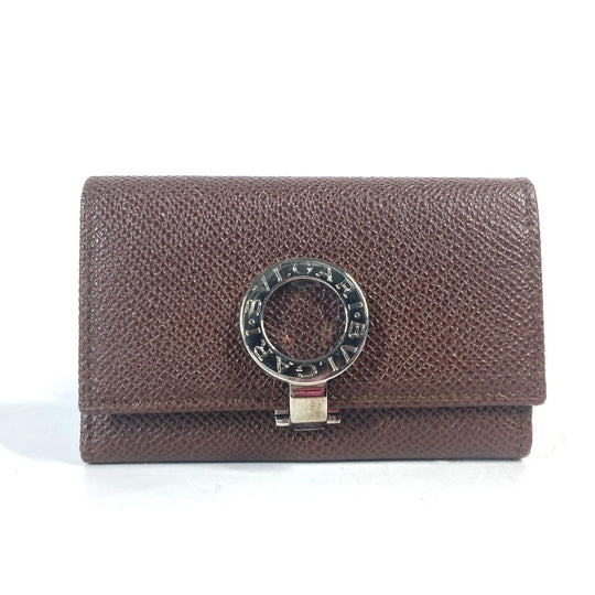 BVLGARI Key case Key holder  leather Brown Bulgari Bulgari unisex(Unisex) Used Authentic
