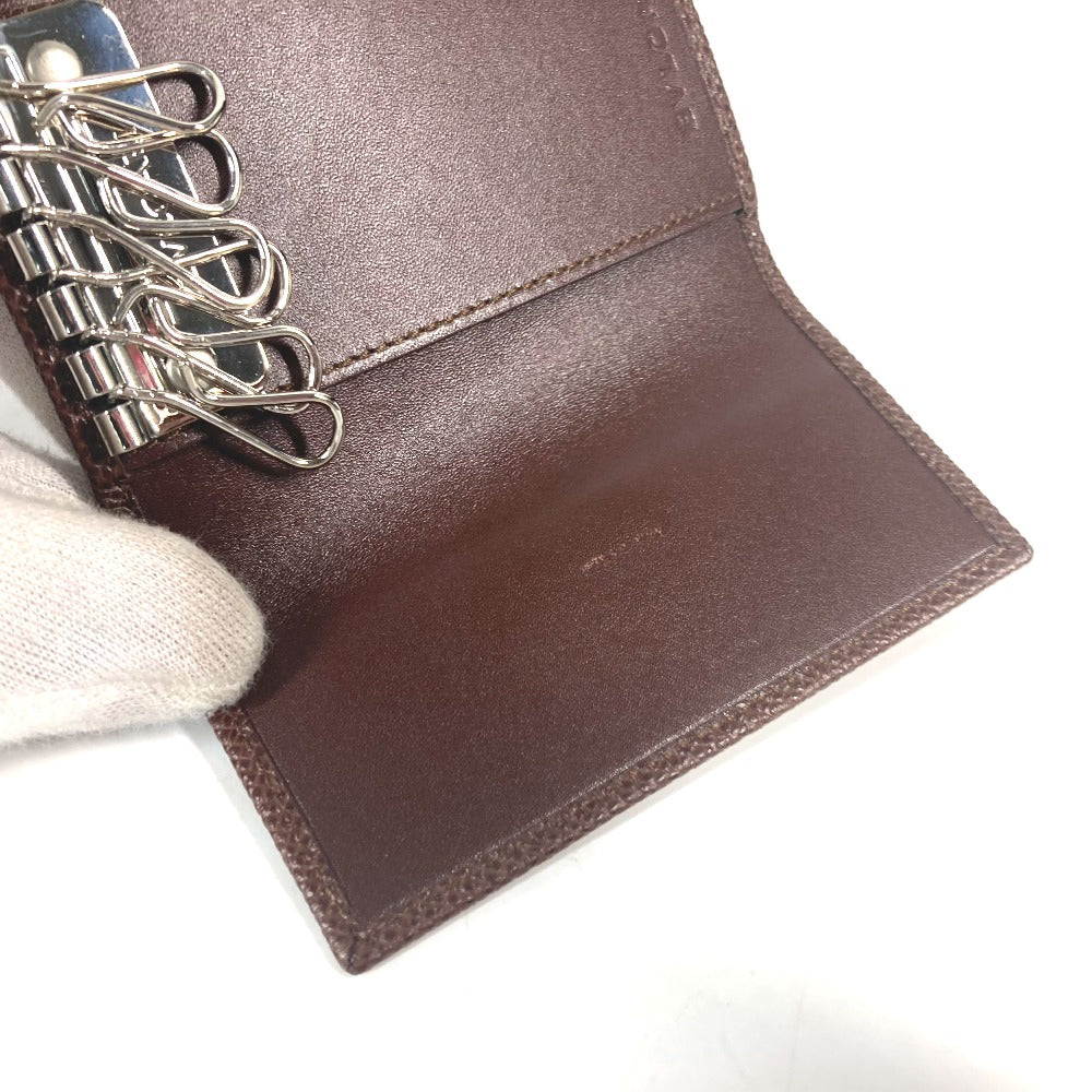 BVLGARI Key case Key holder  leather Brown Bulgari Bulgari unisex(Unisex) Used Authentic