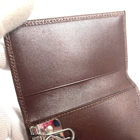 BVLGARI Key case Key holder  leather Brown Bulgari Bulgari unisex(Unisex) Used Authentic