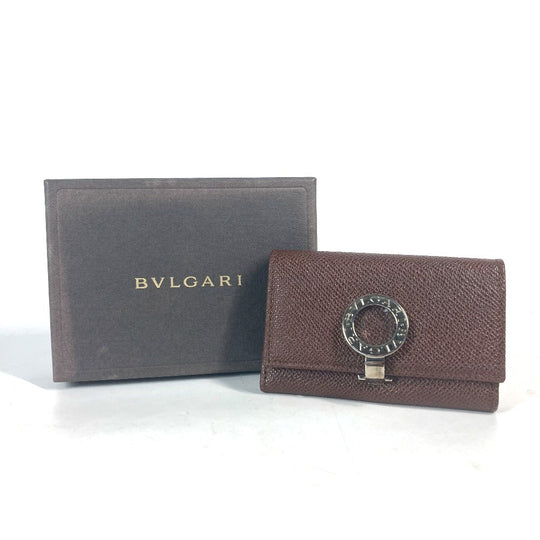 BVLGARI Key case Key holder  leather Brown Bulgari Bulgari unisex(Unisex) Used Authentic