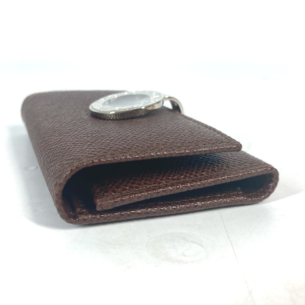 BVLGARI Key case Key holder  leather Brown Bulgari Bulgari unisex(Unisex) Used Authentic