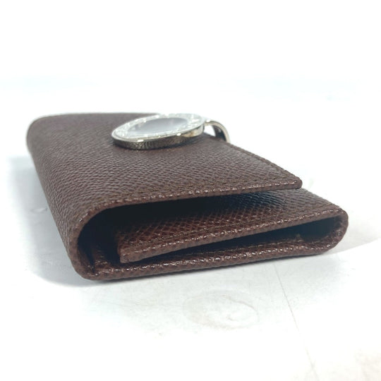 BVLGARI Key case Key holder  leather Brown Bulgari Bulgari unisex(Unisex) Used Authentic
