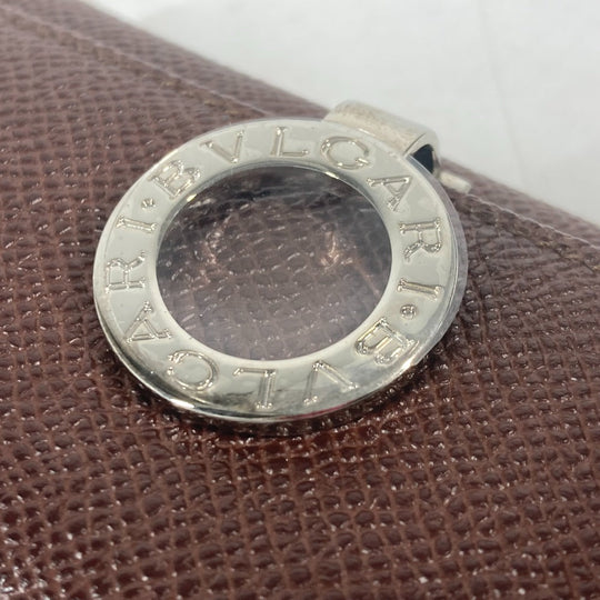 BVLGARI Key case Key holder  leather Brown Bulgari Bulgari unisex(Unisex) Used Authentic