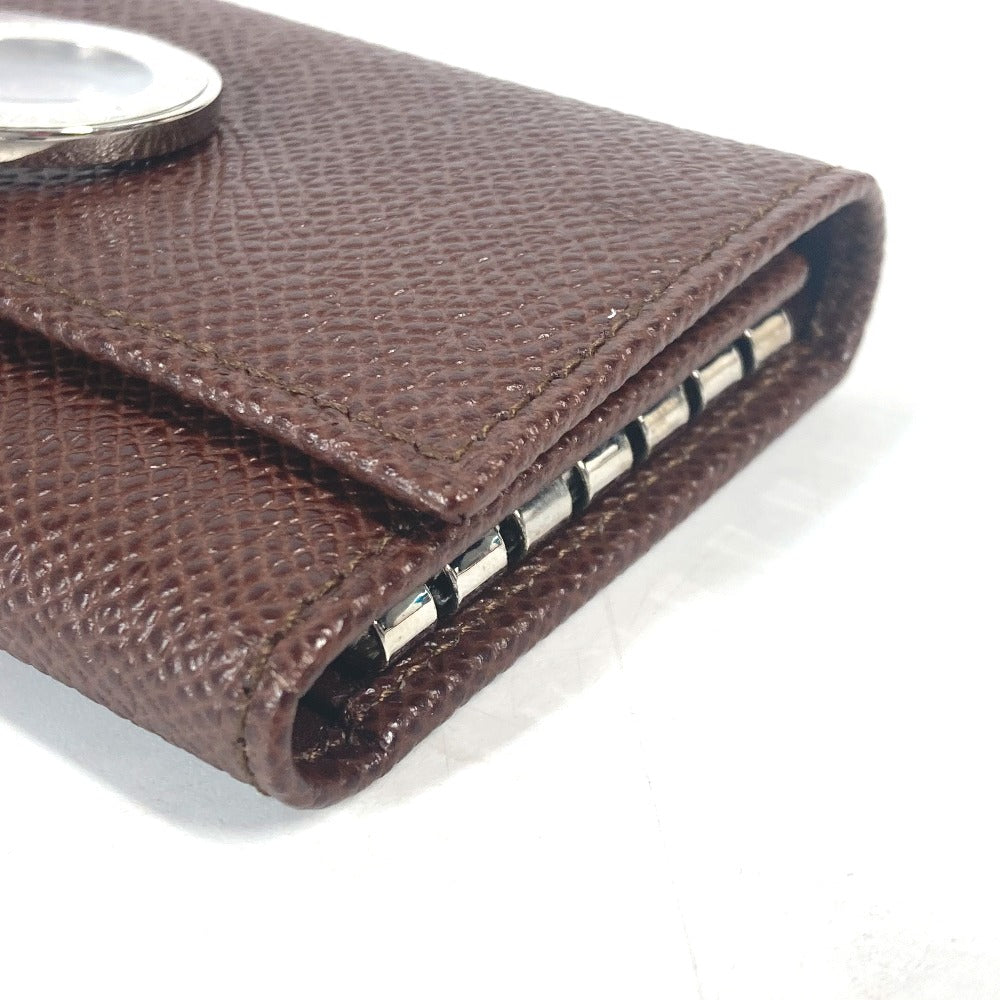 BVLGARI Key case Key holder  leather Brown Bulgari Bulgari unisex(Unisex) Used Authentic