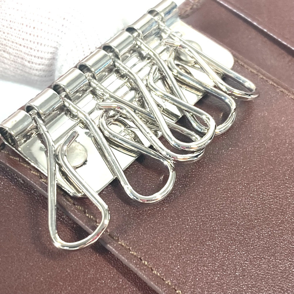 BVLGARI Key case Key holder  leather Brown Bulgari Bulgari unisex(Unisex) Used Authentic