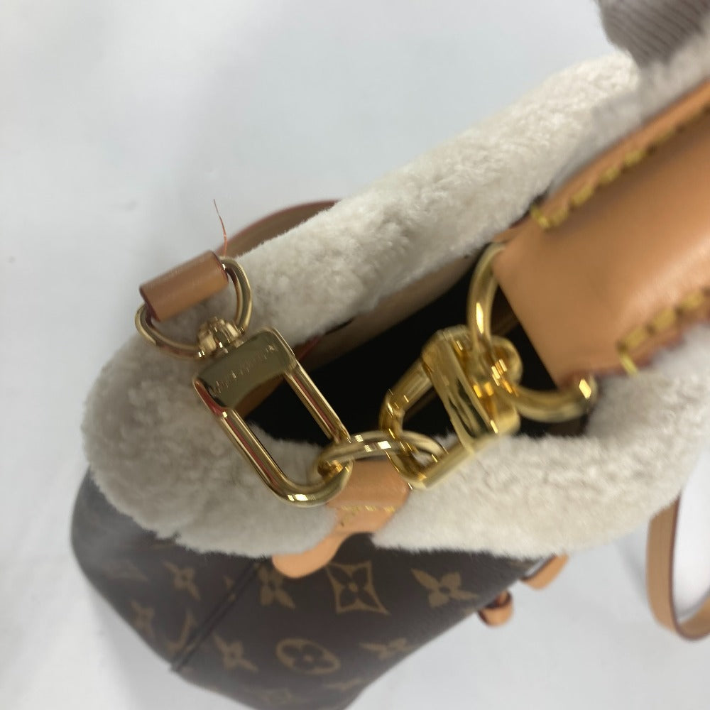 LOUIS VUITTON Shoulder Bag M46319 Monogram canvas Brown Monogram NeoNoe BB Drawstring Bag Women Used Authentic