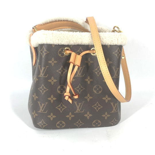 LOUIS VUITTON Shoulder Bag M46319 Monogram canvas Brown Monogram NeoNoe BB Drawstring Bag Women Used Authentic