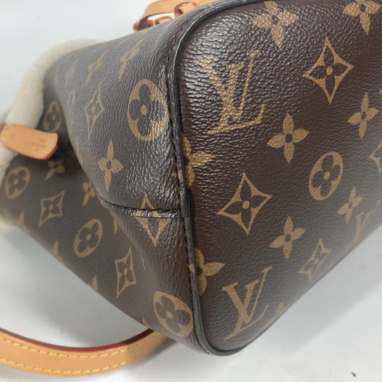 LOUIS VUITTON Shoulder Bag M46319 Monogram canvas Brown Monogram NeoNoe BB Drawstring Bag Women Used Authentic