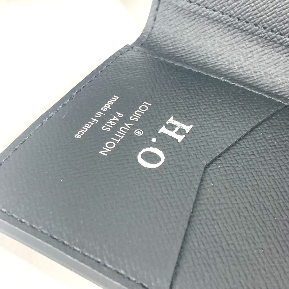LOUIS VUITTON Card Case M61696 Monogram Eclipse Canvas black Monogram Eclipse Card Case Organizer de Poche mens Used Authentic