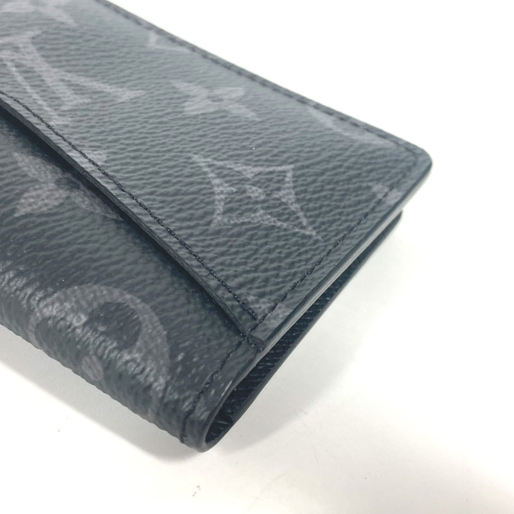 LOUIS VUITTON Card Case M61696 Monogram Eclipse Canvas black Monogram Eclipse Card Case Organizer de Poche mens Used Authentic