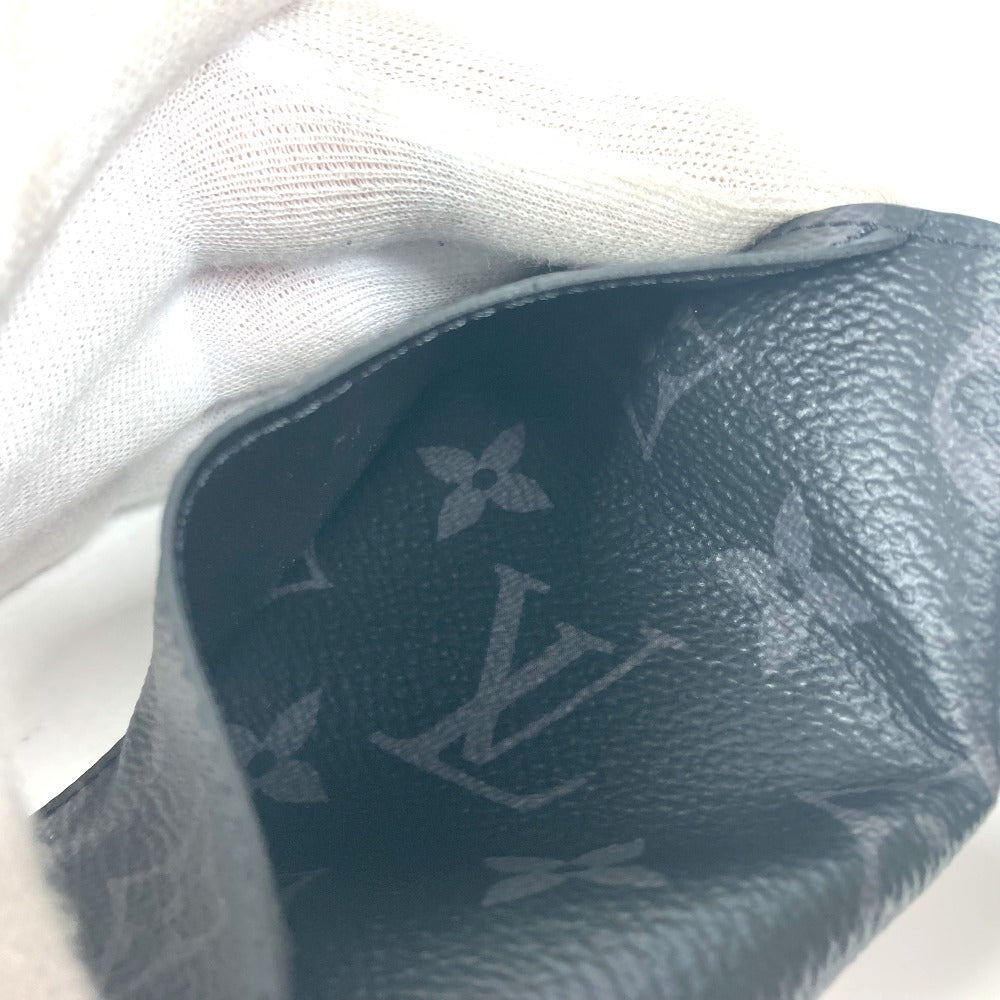 LOUIS VUITTON Card Case M61696 Monogram Eclipse Canvas black Monogram Eclipse Card Case Organizer de Poche mens Used Authentic
